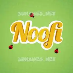 noofi in Ladybugs style - 3D name wallpaper