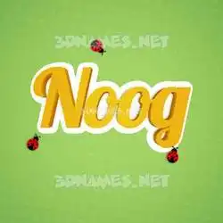 noog in Ladybugs style - 3D name wallpaper