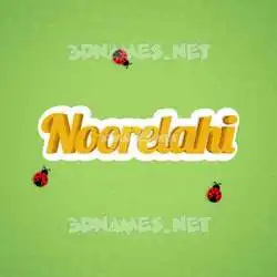noorelahi in Ladybugs style - 3D name wallpaper