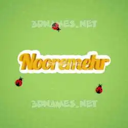 nooremehr in Ladybugs style - 3D name wallpaper