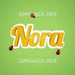 nora in Ladybugs style - 3D name wallpaper
