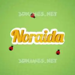 noraida in Ladybugs style - 3D name wallpaper
