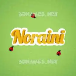 noraini in Ladybugs style - 3D name wallpaper