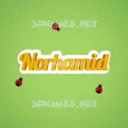 norhamid in Ladybugs style - 3D name wallpaper