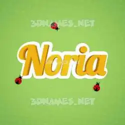 noria in Ladybugs style - 3D name wallpaper