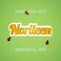 norileen in Ladybugs style - 3D name wallpaper