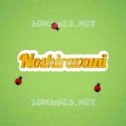 noshiravani in Ladybugs style - 3D name wallpaper