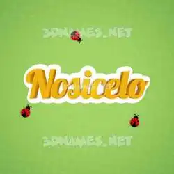 nosicelo in Ladybugs style - 3D name wallpaper