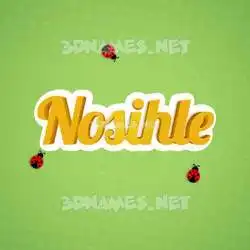 nosihle in Ladybugs style - 3D name wallpaper