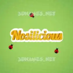 nosilicious in Ladybugs style - 3D name wallpaper
