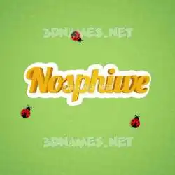 nosphiwe in Ladybugs style - 3D name wallpaper