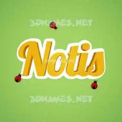notis in Ladybugs style - 3D name wallpaper