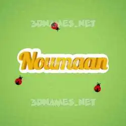 noumaan in Ladybugs style - 3D name wallpaper