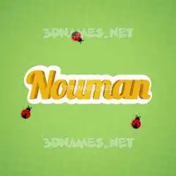 nouman in Ladybugs style - 3D name wallpaper