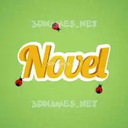 novel in Ladybugs style - 3D name wallpaper