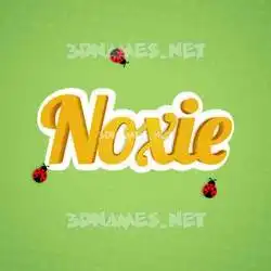 noxie in Ladybugs style - 3D name wallpaper