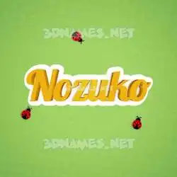 nozuko in Ladybugs style - 3D name wallpaper