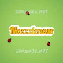 nozzzlenose in Ladybugs style - 3D name wallpaper