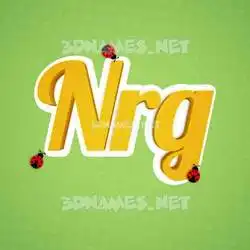 nrg in Ladybugs style - 3D name wallpaper