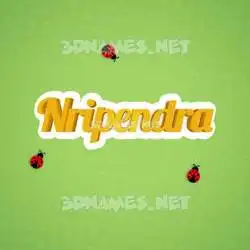 nripendra in Ladybugs style - 3D name wallpaper