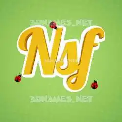 nsf in Ladybugs style - 3D name wallpaper