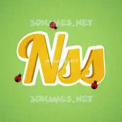 nss in Ladybugs style - 3D name wallpaper