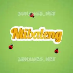 ntibaleng in Ladybugs style - 3D name wallpaper