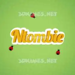 ntombie in Ladybugs style - 3D name wallpaper