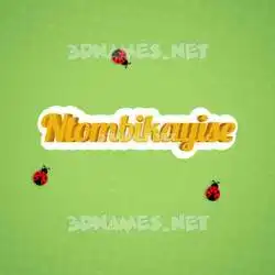 ntombikayise in Ladybugs style - 3D name wallpaper