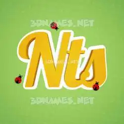 nts in Ladybugs style - 3D name wallpaper