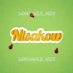 ntsakow in Ladybugs style - 3D name wallpaper