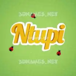 ntupi in Ladybugs style - 3D name wallpaper