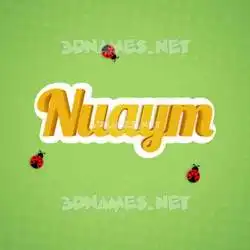 nuaym in Ladybugs style - 3D name wallpaper