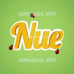 nue in Ladybugs style - 3D name wallpaper