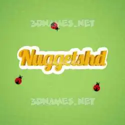 nuggetshd in Ladybugs style - 3D name wallpaper