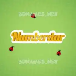 numberdar in Ladybugs style - 3D name wallpaper