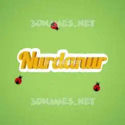 nurdanur in Ladybugs style - 3D name wallpaper