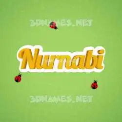 nurnabi in Ladybugs style - 3D name wallpaper
