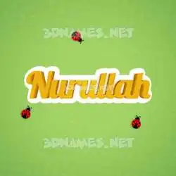 nurullah in Ladybugs style - 3D name wallpaper