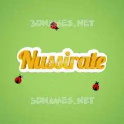 nussirate in Ladybugs style - 3D name wallpaper