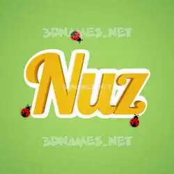 nuz in Ladybugs style - 3D name wallpaper