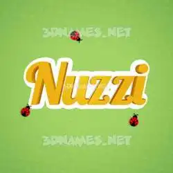 nuzzi in Ladybugs style - 3D name wallpaper