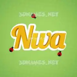 nwa in Ladybugs style - 3D name wallpaper
