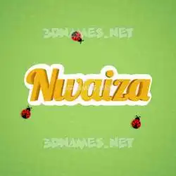 nwaiza in Ladybugs style - 3D name wallpaper