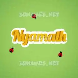 nyamath in Ladybugs style - 3D name wallpaper