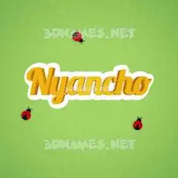 nyancho in Ladybugs style - 3D name wallpaper