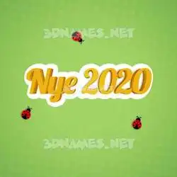 nye 2020 in Ladybugs style - 3D name wallpaper