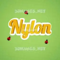 nylon in Ladybugs style - 3D name wallpaper