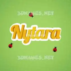 nytara in Ladybugs style - 3D name wallpaper
