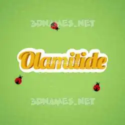 olamitide in Ladybugs style - 3D name wallpaper